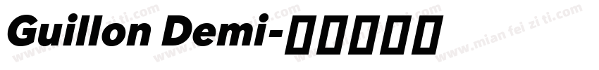 Guillon Demi字体转换